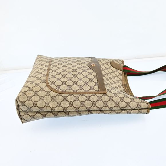 Auth Gucci Tote Bag Sherry Line Browns #73241G17B - Picture 6 of 15
